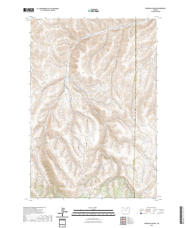 Hoodlum Canyon topographic map thumbnail