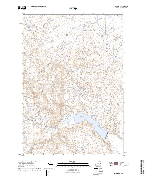 Hope Butte topographic map thumbnail