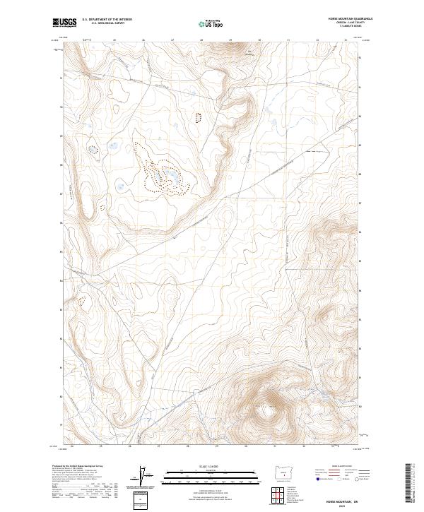 Horse Mountain topographic map thumbnail