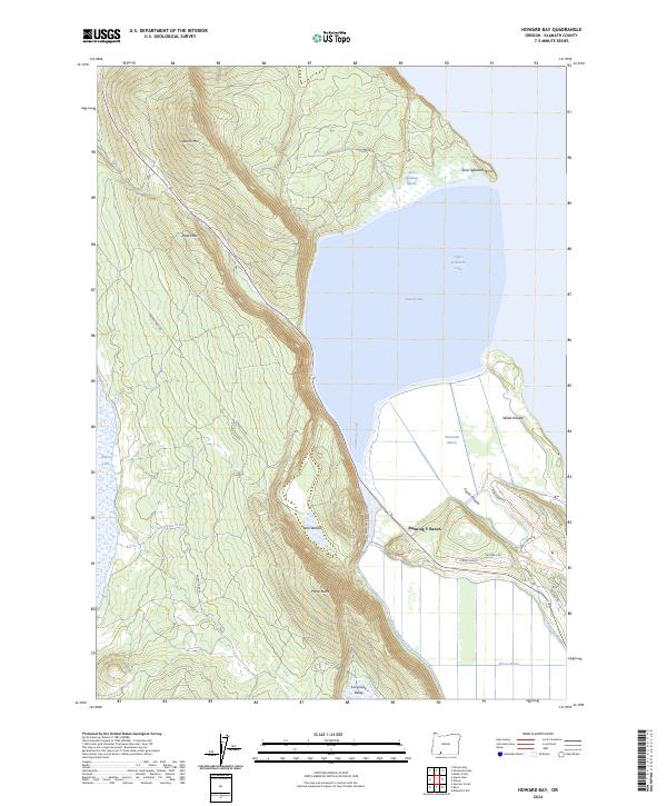Howard Bay topographic map thumbnail