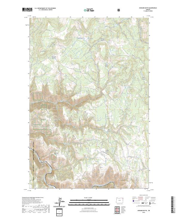 Howard Butte topographic map thumbnail