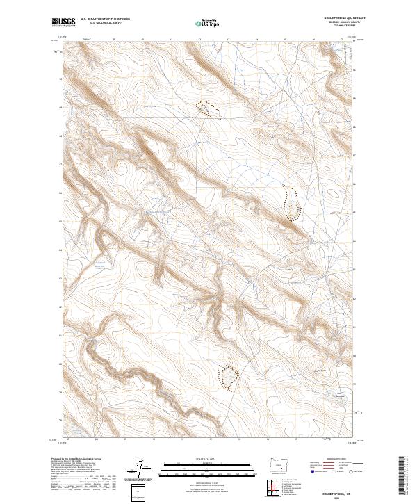 Hughet Spring topographic map thumbnail