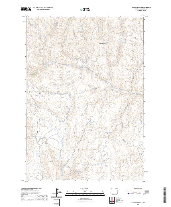 Hunter Mountain topographic map thumbnail