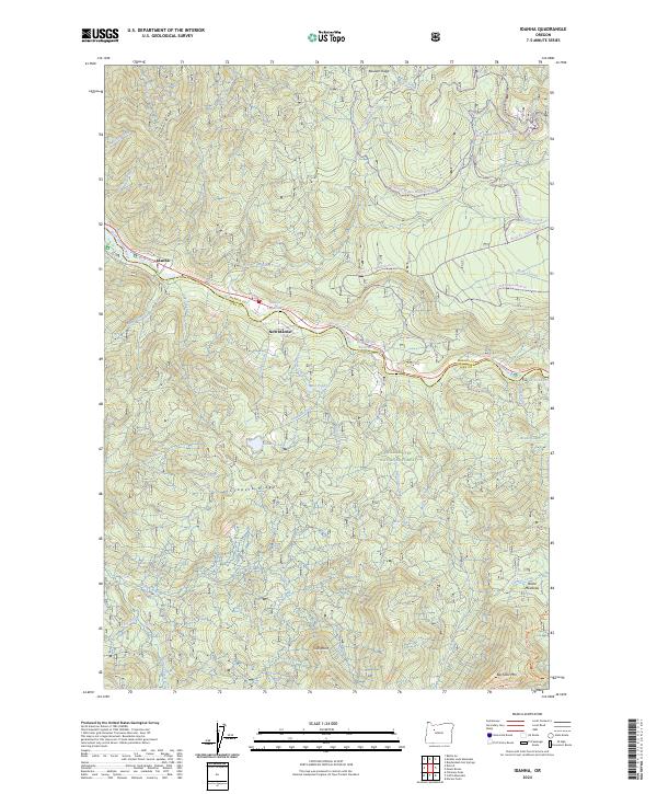 Idanha topographic map thumbnail