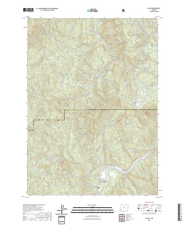 Illahe topographic map thumbnail