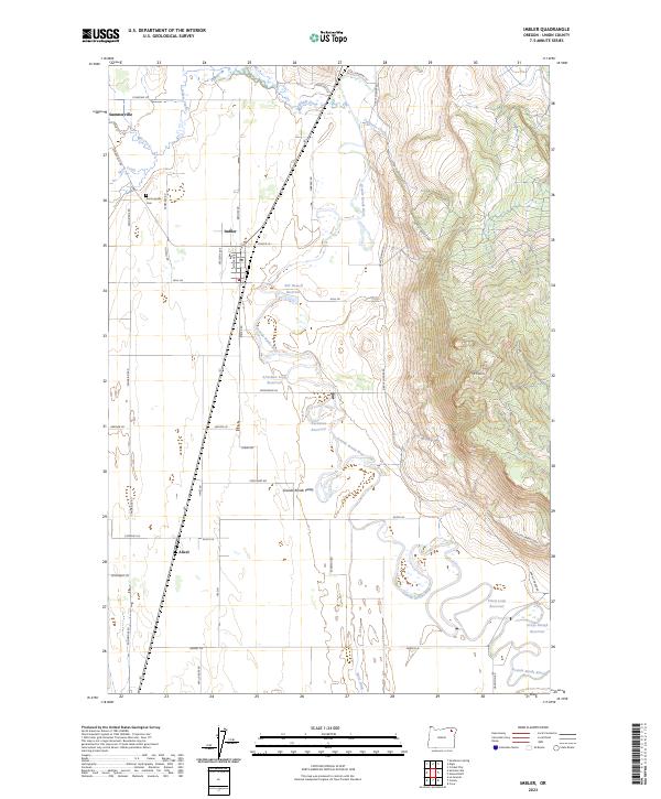 Imbler topographic map thumbnail