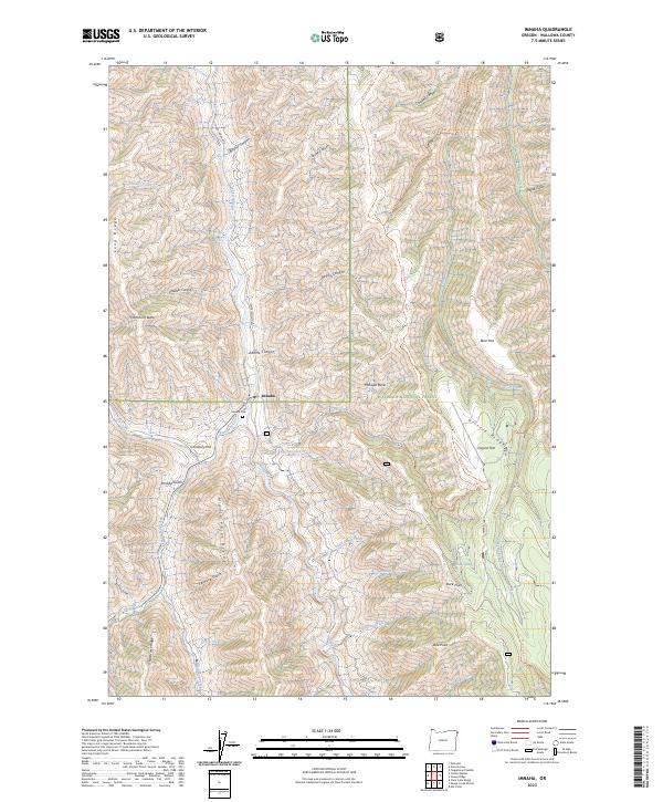 Imnaha topographic map thumbnail