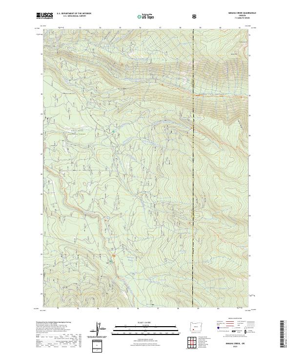 Imnaha Creek topographic map thumbnail