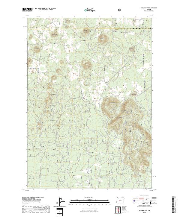 Indian Butte topographic map thumbnail