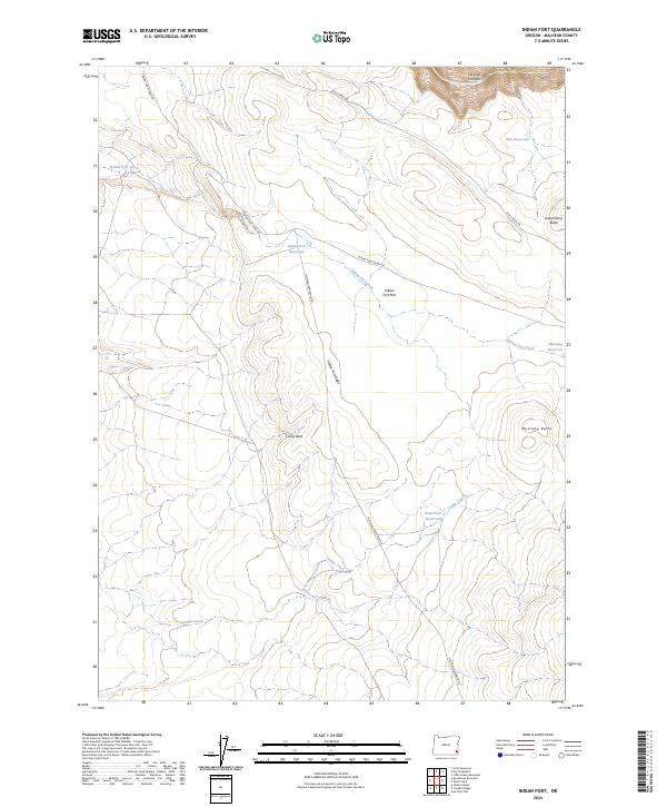 Indian Fort topographic map thumbnail