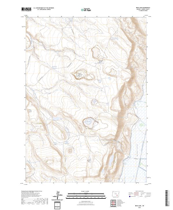 Irish Lake topographic map thumbnail