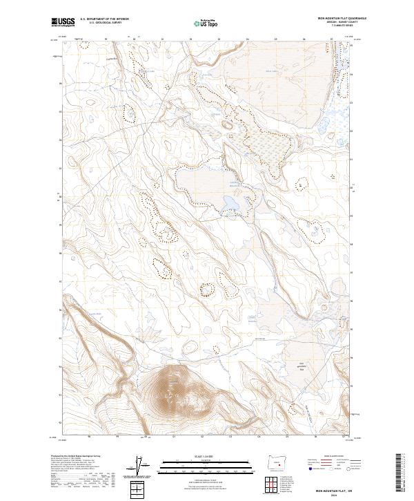 Iron Mountain Flat topographic map thumbnail