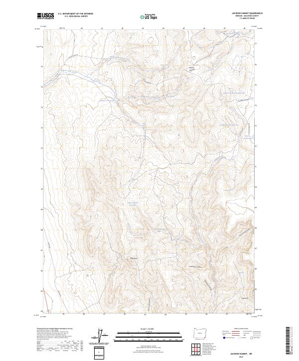 Jackson Summit topographic map thumbnail