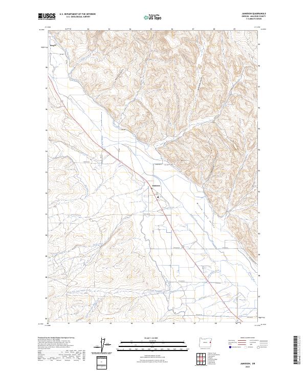Jamieson topographic map thumbnail