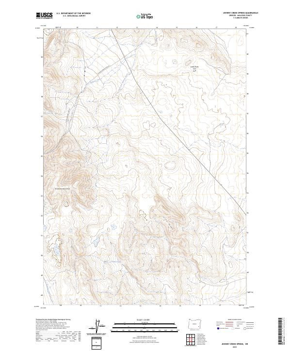Johnny Creek Spring topographic map thumbnail