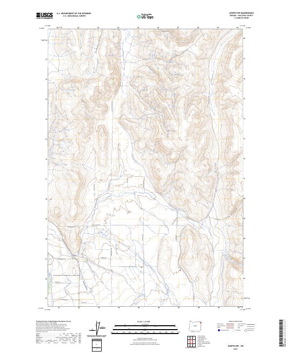 Joseph NW topographic map thumbnail