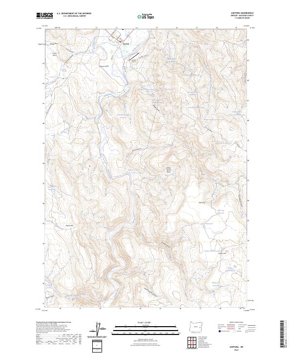 Juntura topographic map thumbnail