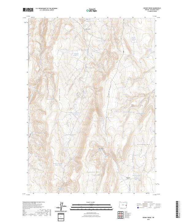 Keeney Ridge topographic map thumbnail