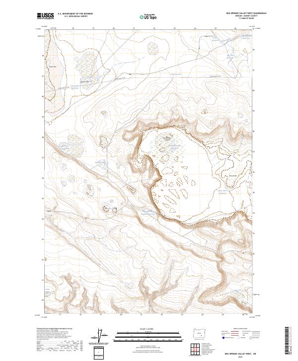 Keg Springs Valley West topographic map thumbnail