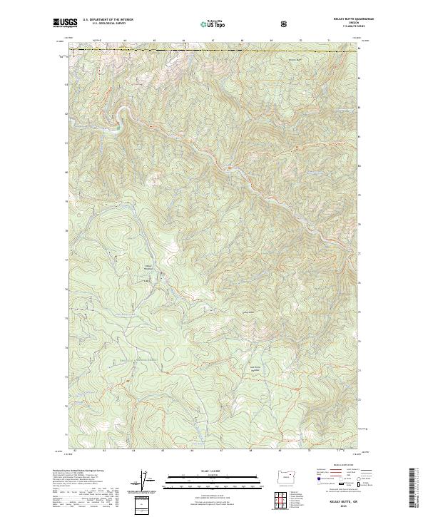 Kelsay Butte topographic map thumbnail