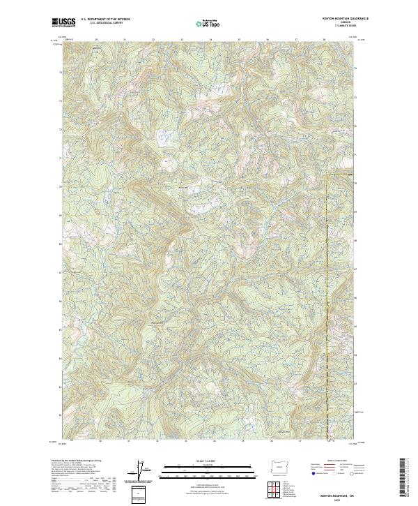 Kenyon Mountain topographic map thumbnail