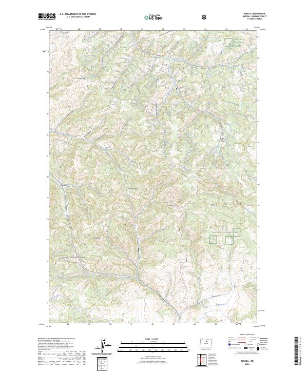 Kinzua topographic map thumbnail