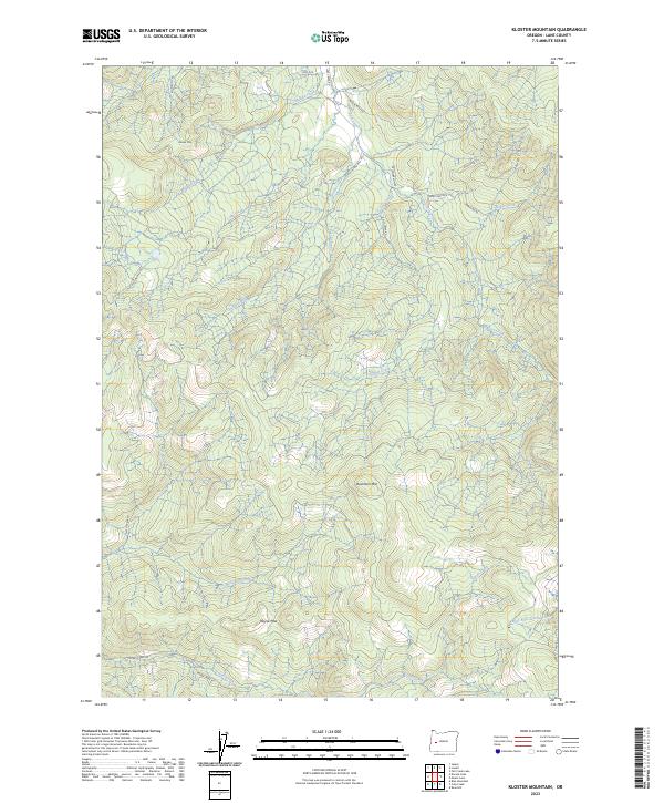 Kloster Mountain topographic map thumbnail