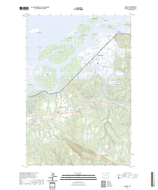 Knappa topographic map thumbnail