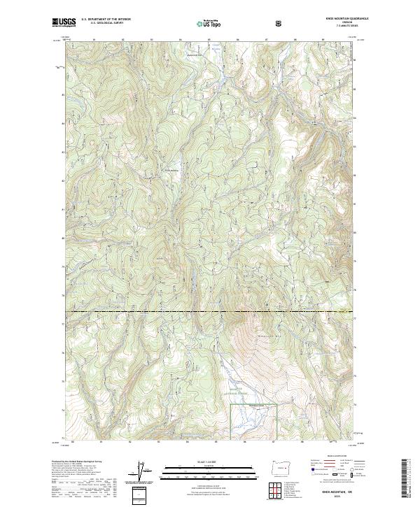 Knox Mountain topographic map thumbnail