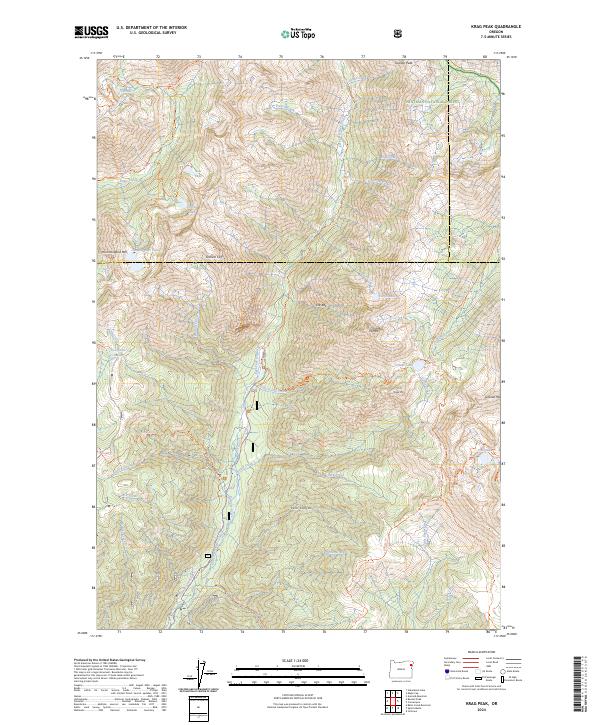 Krag Peak topographic map thumbnail