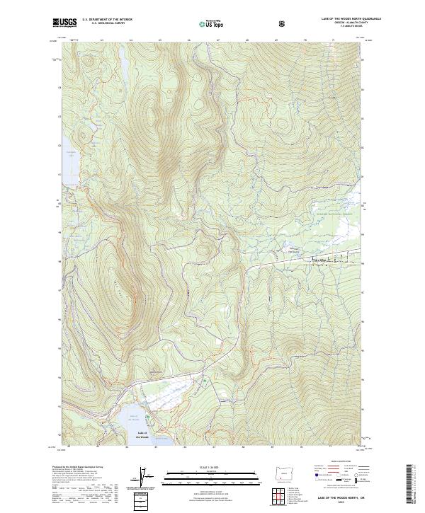 Lake of the Woods North topographic map thumbnail