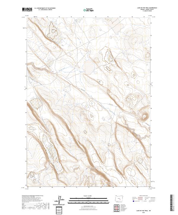 Lake on the Trail 2023 topographic map thumbnail
