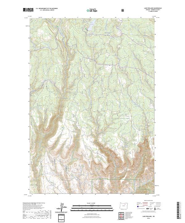 Lake Penland 2024 topographic map thumbnail