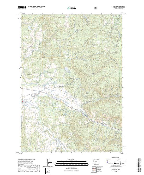 Lake Creek 2024 topographic map thumbnail