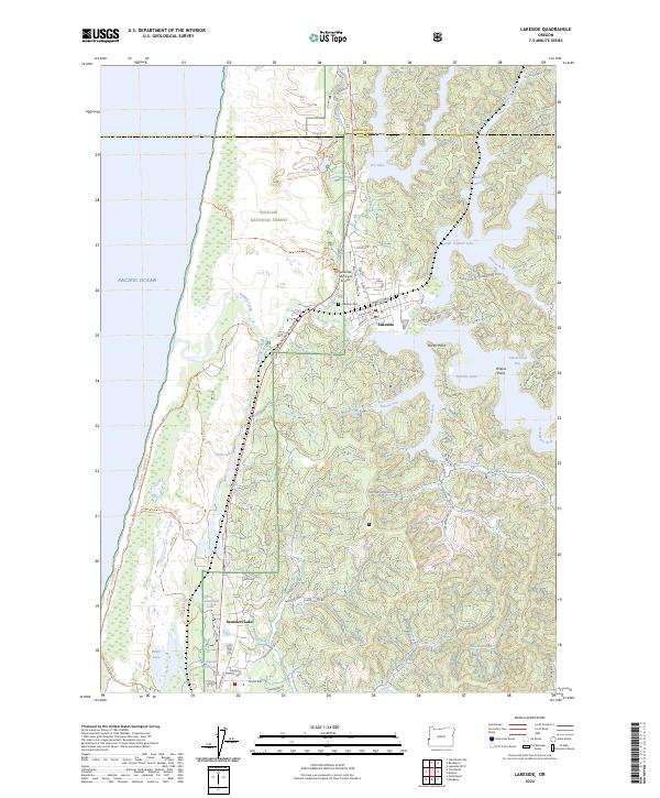 Lakeside 2024 topographic map thumbnail