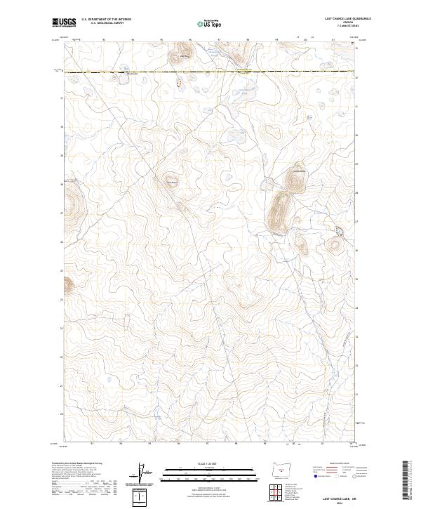 Last Chance Lake 2024 topographic map thumbnail