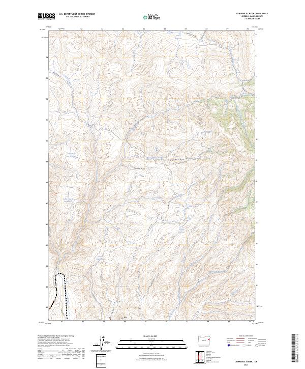 Lawrence Creek 2023 topographic map thumbnail