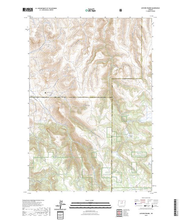 Lefevre Prairie 2024 topographic map thumbnail