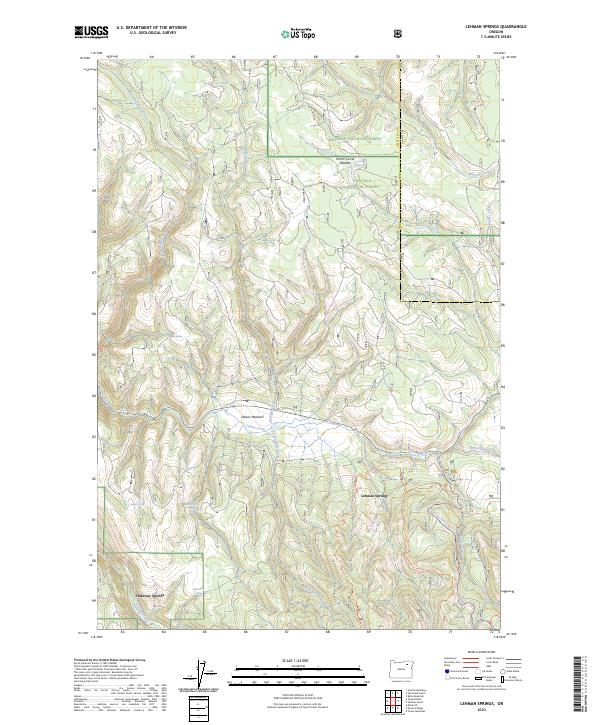 Lehman Springs 2023 topographic map thumbnail
