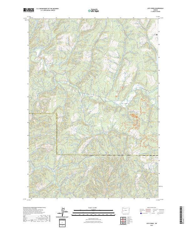 Letz Creek 2023 topographic map thumbnail