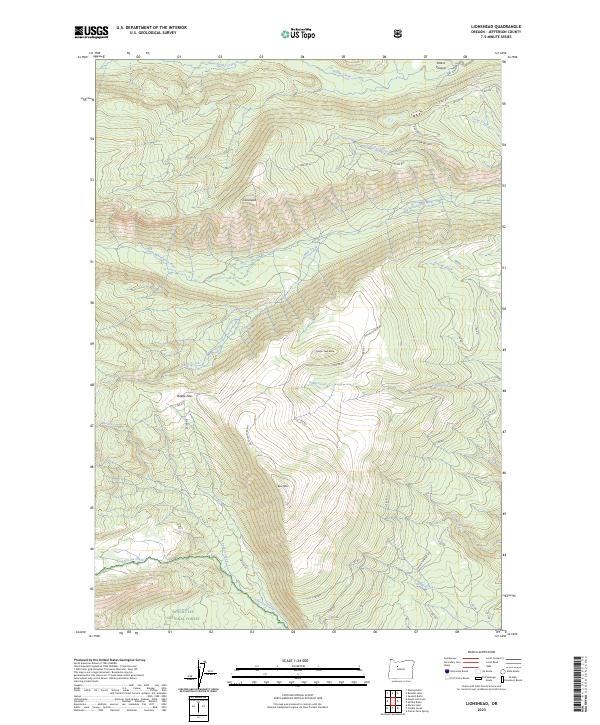 Lionshead 2023 topographic map thumbnail