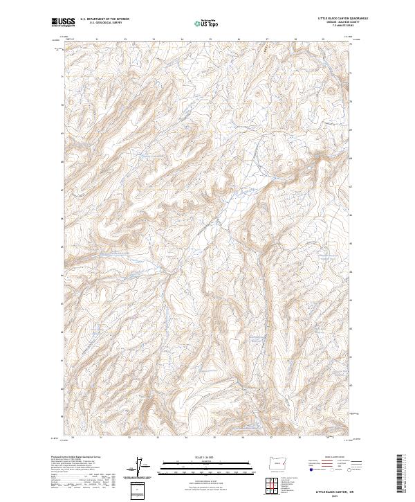 Little Black Canyon 2023 topographic map thumbnail