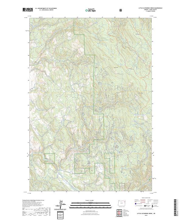 Little Catherine Creek topographic map thumbnail