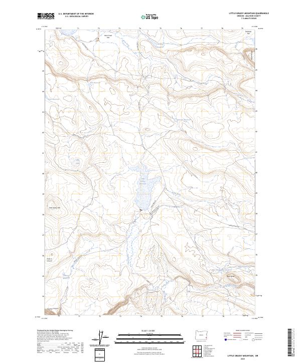 Little Grassy Mountain 2023 topographic map thumbnail