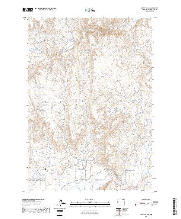 Little Valley 2023 topographic map thumbnail