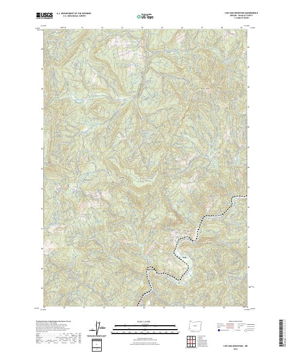 Live Oak Mountain 2024 topographic map thumbnail