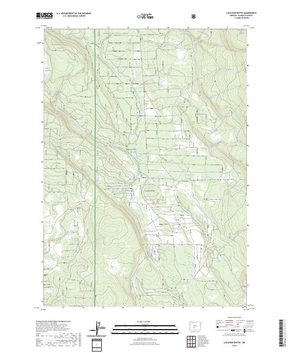Location Butte 2023 topographic map thumbnail