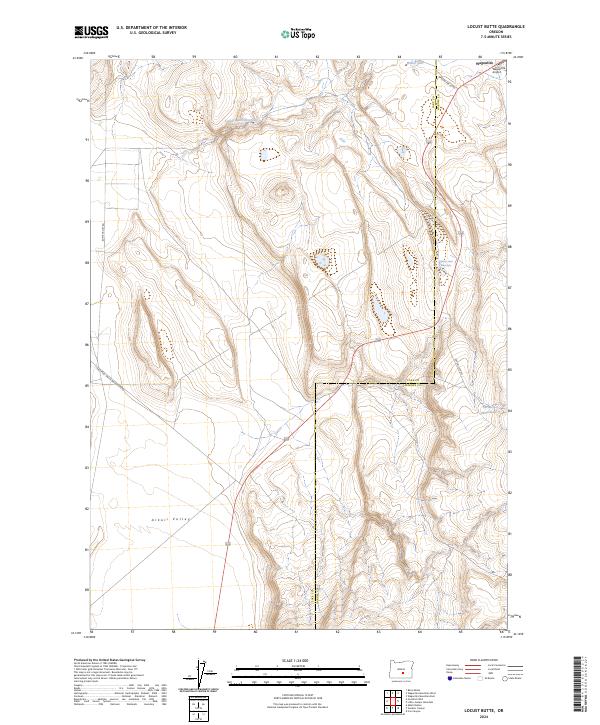 Locust Butte 2024 topographic map thumbnail