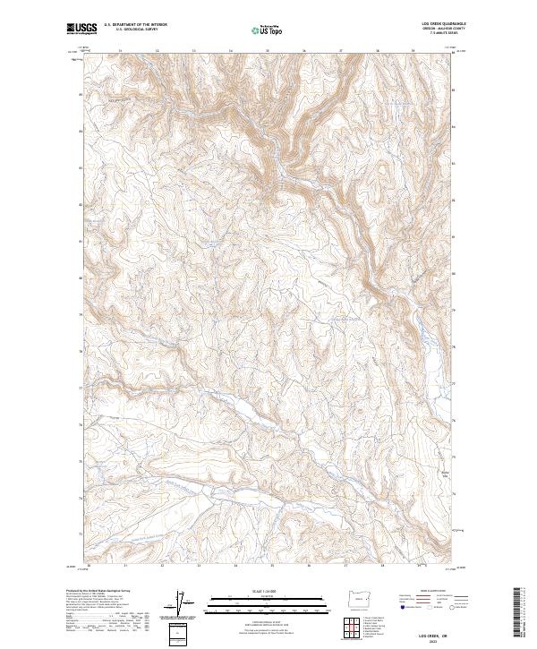 Log Creek 2023 topographic map thumbnail
