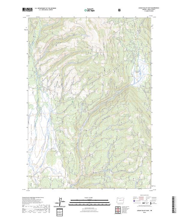 Logan Valley East 2024 topographic map thumbnail